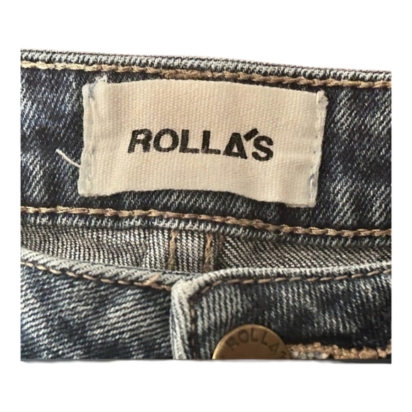 Rolla's Westcoast Women’s Super Skinny Jean Distressed Knees Medium Wash Size 26 - Picture 4 of 8